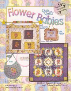 Flower Babies SA3671 Cross-Stitch Machine Embroidery Multi-Foramt CD & Book